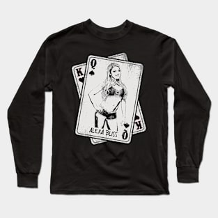 Retro Alexa Bliss Card Style Long Sleeve T-Shirt